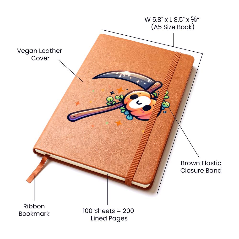 Cute Halloween Sticker 063 - Vegan Leather Journal