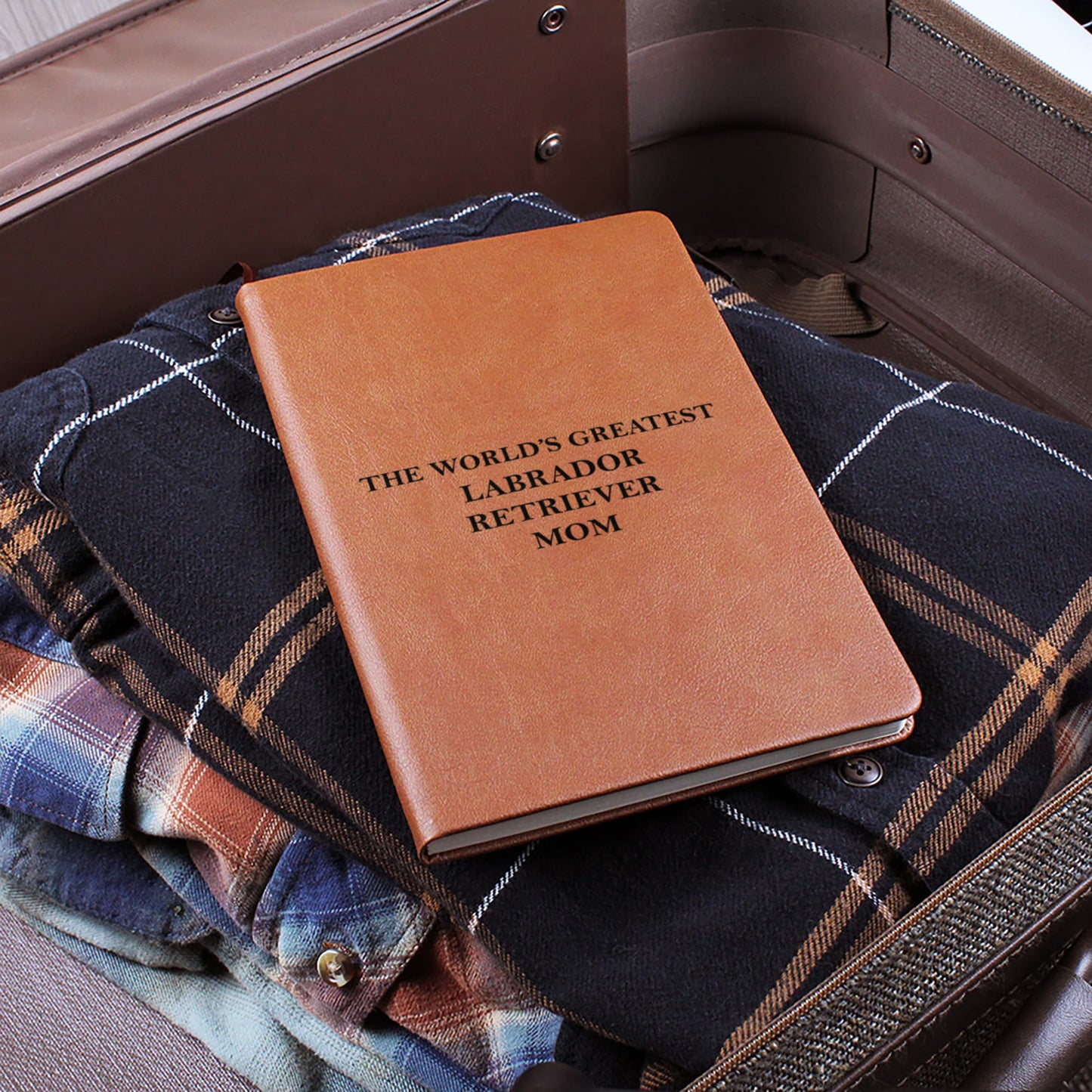 World's Greatest Labrador Retriever Mom - Vegan Leather Journal