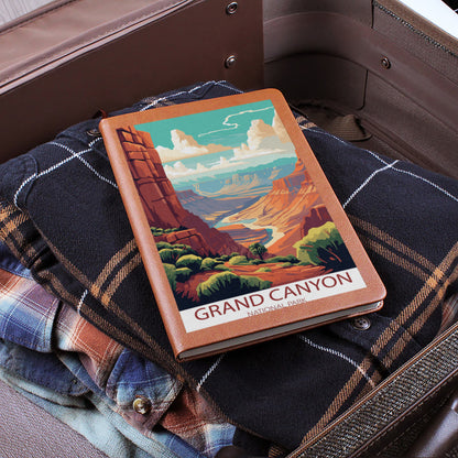 Famous Travel Destinations - Grand Canyon National Park, Arizona - Vegan Leather Journal