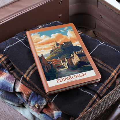 Famous Travel Destinations - Edinburgh, Scotland - Vegan Leather Journal