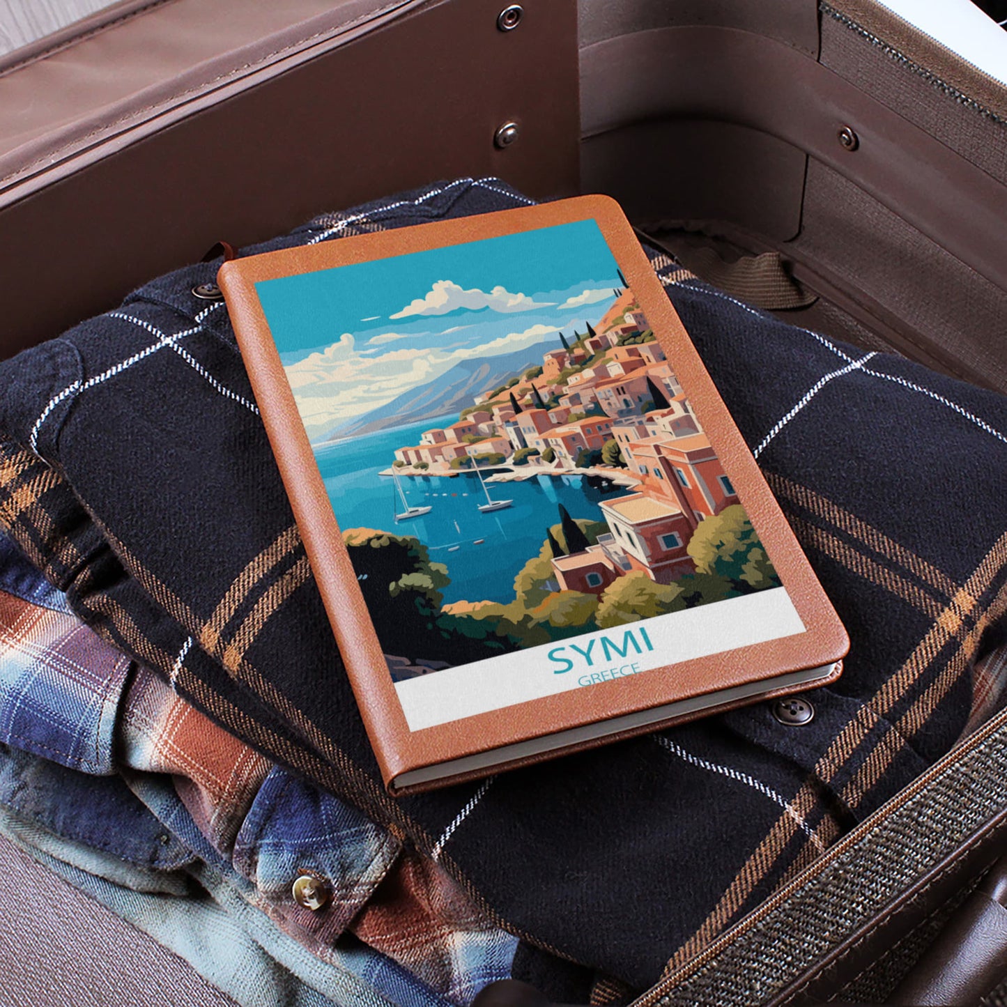 Famous Travel Destinations - Symi, Greece - Vegan Leather Journal