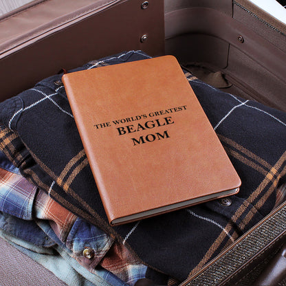 World's Greatest Beagle Mom - Vegan Leather Journal