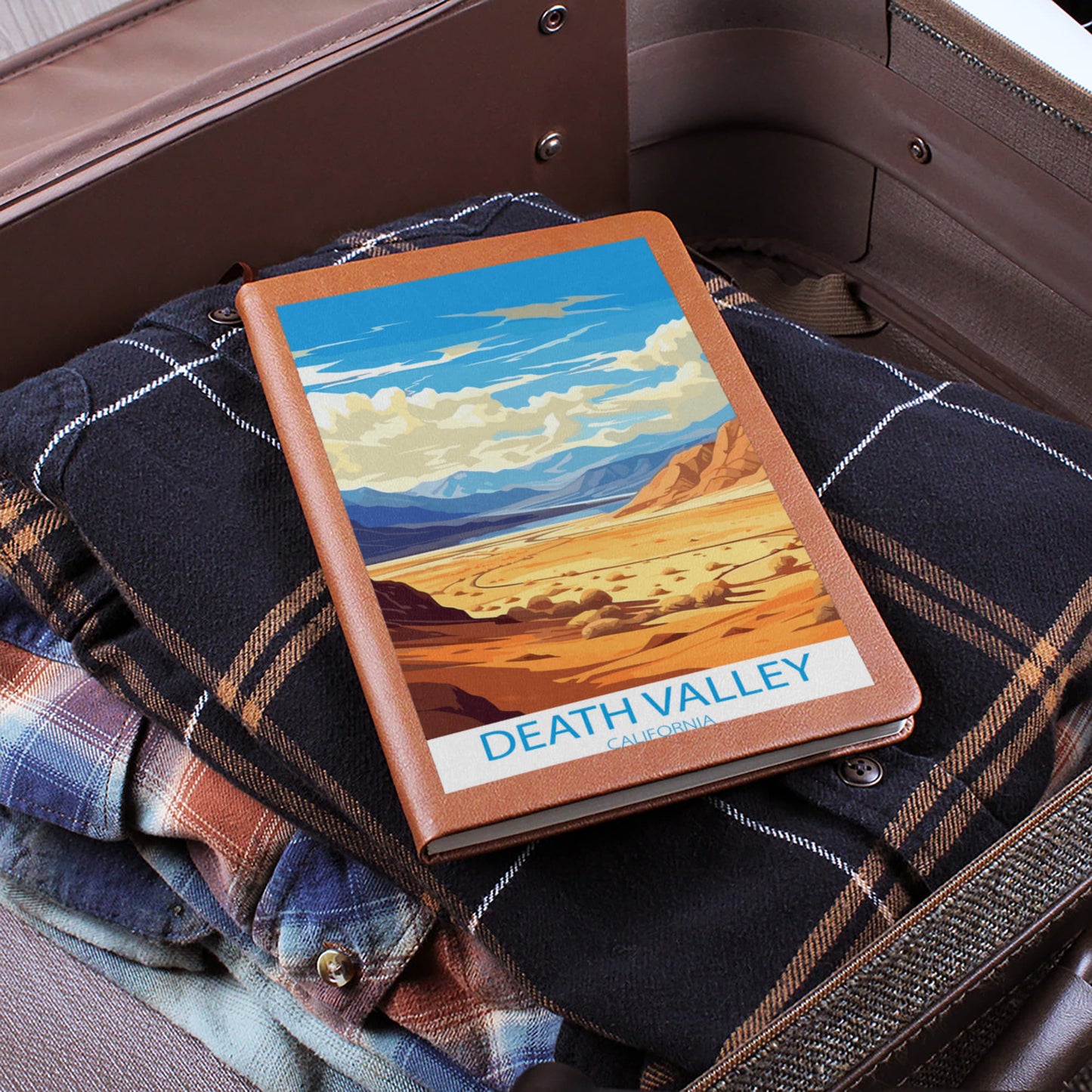 Famous Travel Destinations - Death Valley, California - Vegan Leather Journal