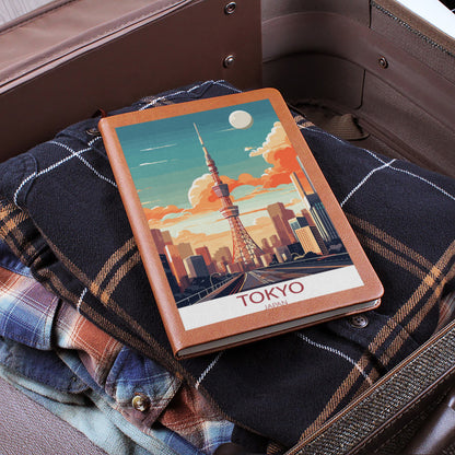 Famous Travel Destinations - Tokyo, Japan - Vegan Leather Journal