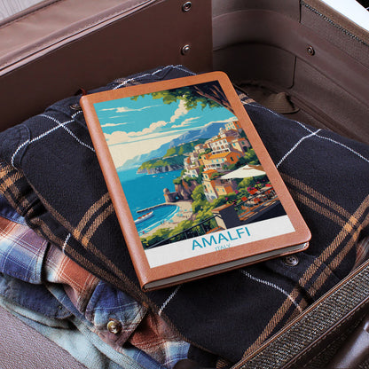 Famous Travel Destinations - Amalfi, Italy - Vegan Leather Journal