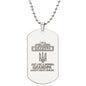 Ukrainian Grandpa - Engraved Dog Tag Necklace