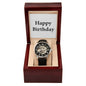 Happy Birthday - Men's Openwork Watch