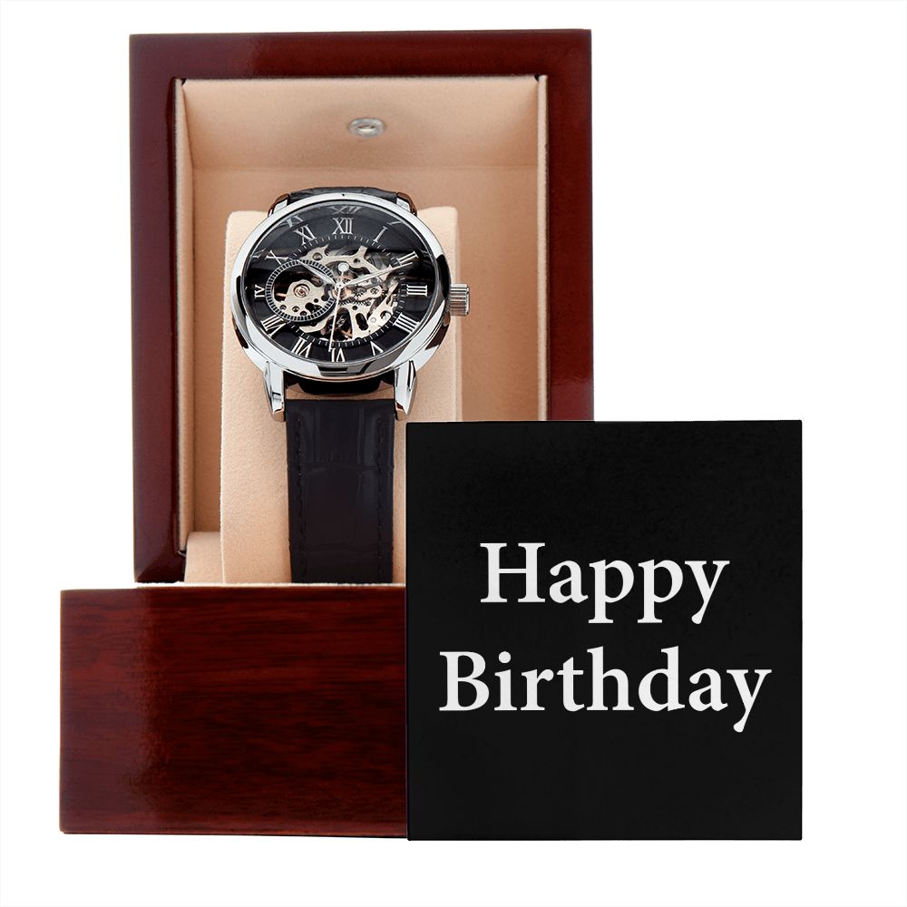 Happy Birthday v2 - Men's Openwork Watch