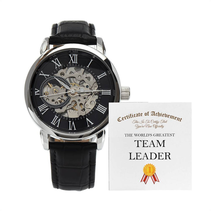 World's Greatest Team Leader - Men's Openwork Watch