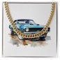 Muscle Car 12 - 14k Gold Finished Cuban Link Chain