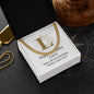 Happy Birthday Larry v01 - 14k Gold Finished Cuban Link Chain