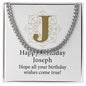 Happy Birthday Joseph v01 - Cuban Link Chain