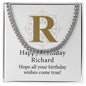 Happy Birthday Richard v01 - Cuban Link Chain
