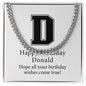 Happy Birthday Donald v02 - Cuban Link Chain