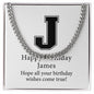 Happy Birthday James v02 - Cuban Link Chain