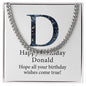 Happy Birthday Donald v03 - Cuban Link Chain