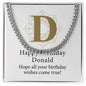 Happy Birthday Donald v01 - Cuban Link Chain