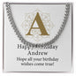 Happy Birthday Andrew v01 - Cuban Link Chain
