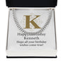 Happy Birthday Kenneth v01 - Cuban Link Chain