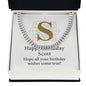Happy Birthday Scott v01 - Cuban Link Chain