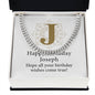 Happy Birthday Joseph v01 - Cuban Link Chain