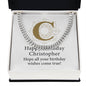 Happy Birthday Christopher v01 - Cuban Link Chain