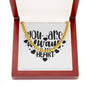 You Are Always In My Heart v2 - 14k Gold Finished Cuban Link Chain With Mahogany Style Luxury Box