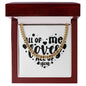 All of Me Loves All of You v2 - 14k Gold Finished Cuban Link Chain With Mahogany Style Luxury Box