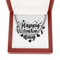 Happy Valentine's Day v2 - Cuban Link Chain With Mahogany Style Luxury Box