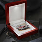 Muscle Car 04 - Cuban Link Chain With Mahogany Style Luxury Box