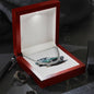 Muscle Car 09 - Cuban Link Chain With Mahogany Style Luxury Box