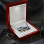 Muscle Car 12 - Cuban Link Chain With Mahogany Style Luxury Box