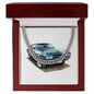Muscle Car 05 - Cuban Link Chain With Mahogany Style Luxury Box