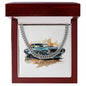 Muscle Car 03 - Cuban Link Chain With Mahogany Style Luxury Box