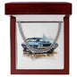 Muscle Car 02 - Cuban Link Chain With Mahogany Style Luxury Box