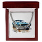 Muscle Car 12 - Cuban Link Chain With Mahogany Style Luxury Box
