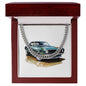 Muscle Car 11 - Cuban Link Chain With Mahogany Style Luxury Box