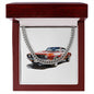 Muscle Car 01 - Cuban Link Chain With Mahogany Style Luxury Box