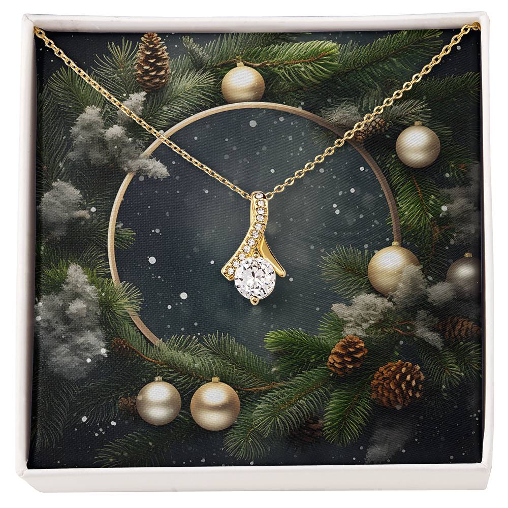 Christmas Background 102 - 18K Yellow Gold Finish Alluring Beauty Necklace