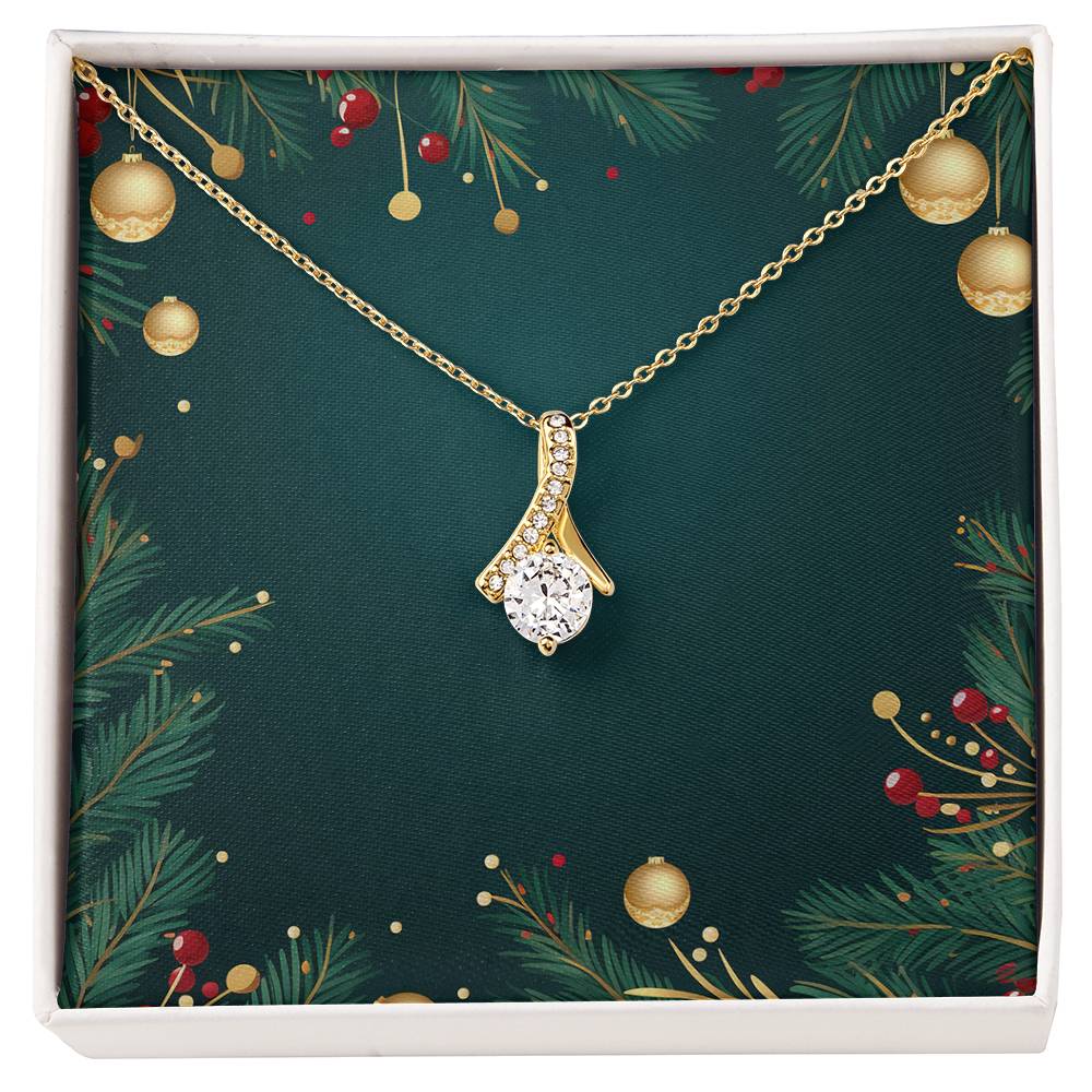 Christmas Background 045 - 18K Yellow Gold Finish Alluring Beauty Necklace