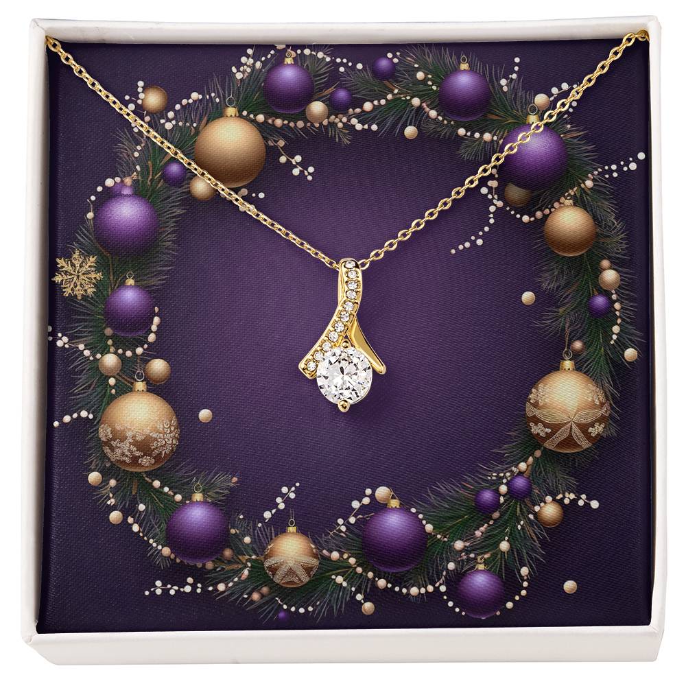 Christmas Background 023 - 18K Yellow Gold Finish Alluring Beauty Necklace