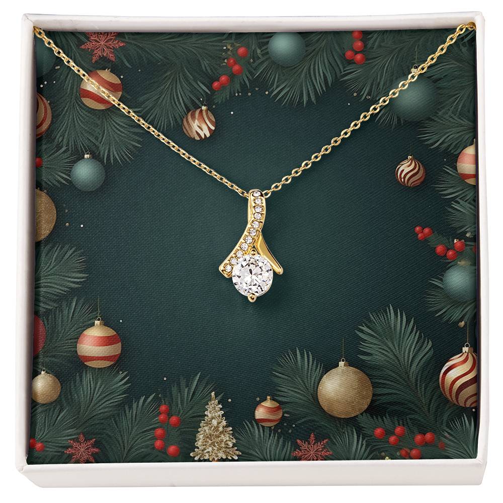 Christmas Background 128 - 18K Yellow Gold Finish Alluring Beauty Necklace