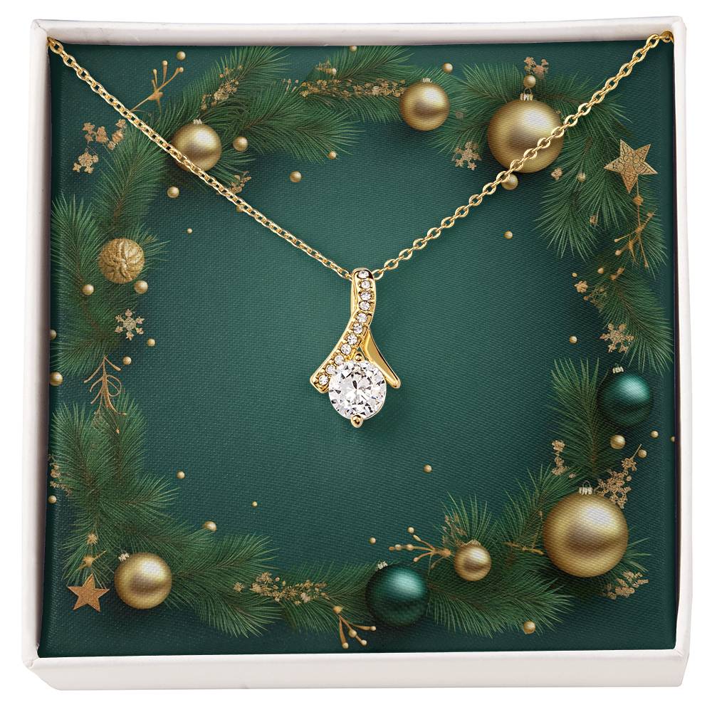 Christmas Background 035 - 18K Yellow Gold Finish Alluring Beauty Necklace