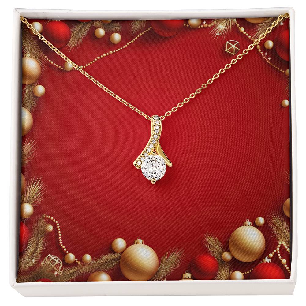 Christmas Background 047 - 18K Yellow Gold Finish Alluring Beauty Necklace