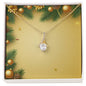 Christmas Background 009 - 18K Yellow Gold Finish Alluring Beauty Necklace