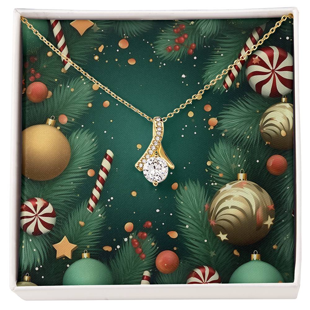 Christmas Background 129 - 18K Yellow Gold Finish Alluring Beauty Necklace