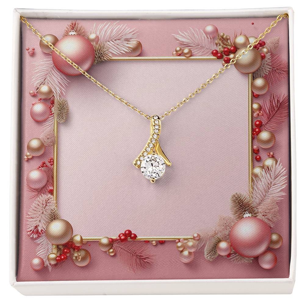 Christmas Background 002 - 18K Yellow Gold Finish Alluring Beauty Necklace