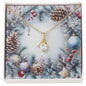 Christmas Background 080 - 18K Yellow Gold Finish Alluring Beauty Necklace