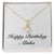 Happy Birthday Alisha - 18K Yellow Gold Finish Alluring Beauty Necklace