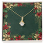 Christmas Background 068 - 18K Yellow Gold Finish Alluring Beauty Necklace